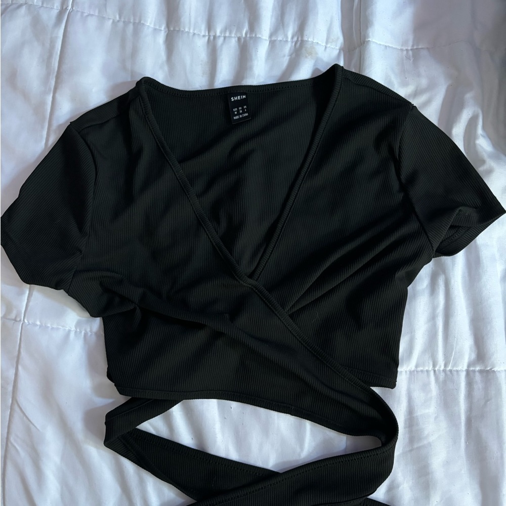 SHEIN top tie around